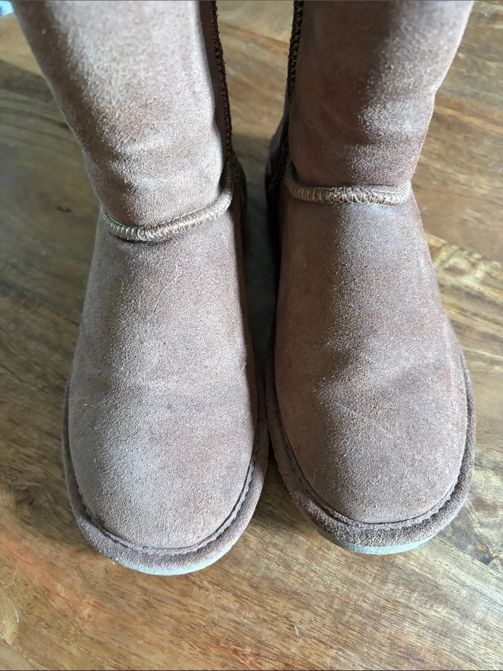 Bearpaw Womens Emma Suede Winter Casual Boots Brown 9 Medium